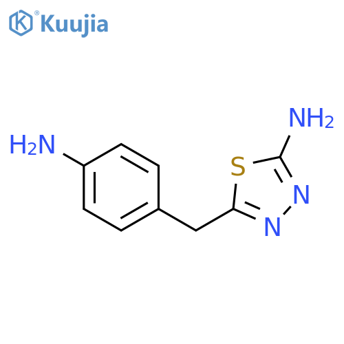 5-(4-Amino-benzyl)-[1,3,4]thiadiazol-2-ylamine structure