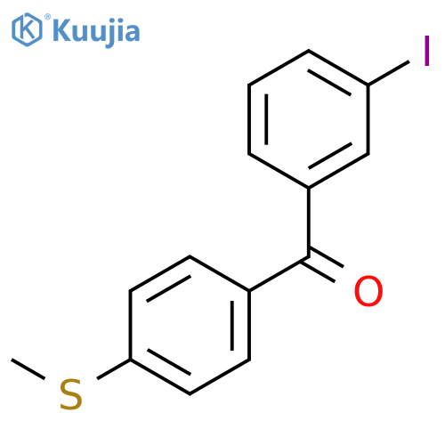 3-Iodo-4'-thiomethylbenzophenone structure