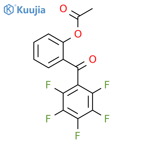 [2-(2,3,4,5,6-pentafluorobenzoyl)phenyl] acetate structure