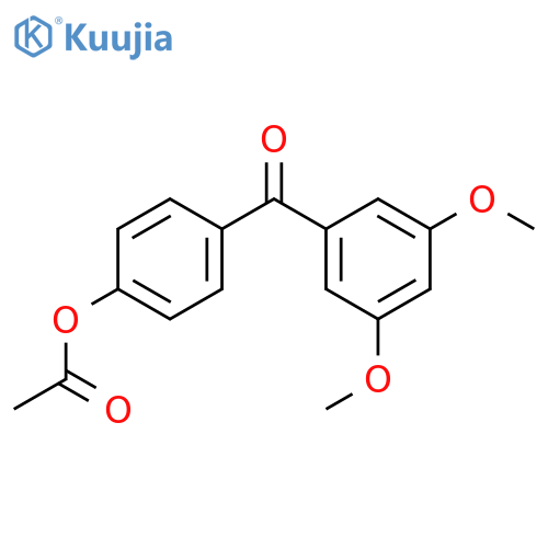 [4-(3,5-dimethoxybenzoyl)phenyl] acetate structure