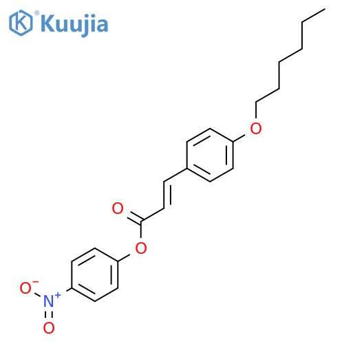 2-Propenoic acid, 3-[4-(hexyloxy)phenyl]-, 4-nitrophenyl ester, (E)- structure