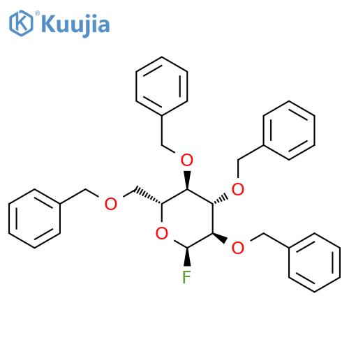 2,3,4,6-Tetra-O-benzyl-α-D-glucopyranosyl Fluoride structure