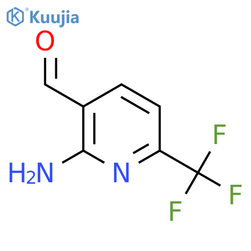 2-amino-6-(trifluoromethyl)pyridine-3-carbaldehyde structure