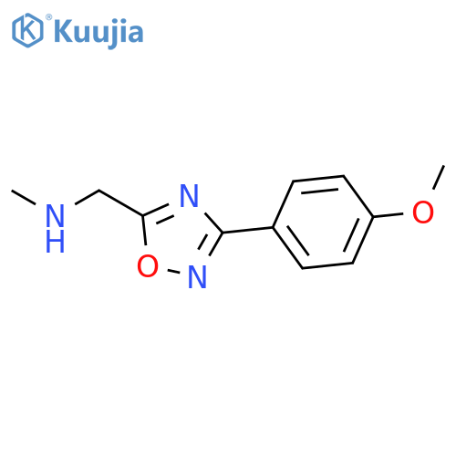 1-3-(4-methoxyphenyl)-1,2,4-oxadiazol-5-yl-N-methylmethanamine structure