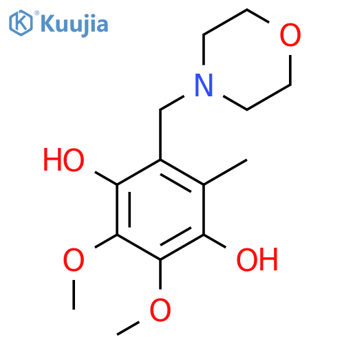 1,4-Benzenediol, 2,3-dimethoxy-5-methyl-6-(4-morpholinylmethyl)- structure