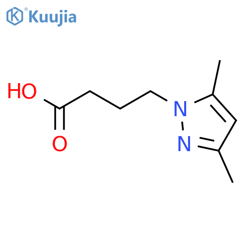 4-(3,5-Dimethyl-1H-pyrazol-1-yl)butanoic acid structure