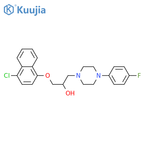 1-(4-chloronaphthalen-1-yl)oxy-3-[4-(4-fluorophenyl)piperazin-1-yl]propan-2-ol structure