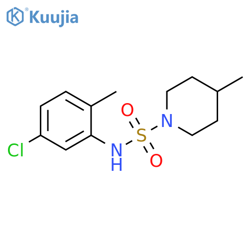 N-(5-chloro-2-methylphenyl)-4-methylpiperidine-1-sulfonamide structure