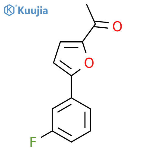 1-5-(3-fluorophenyl)furan-2-ylethan-1-one structure