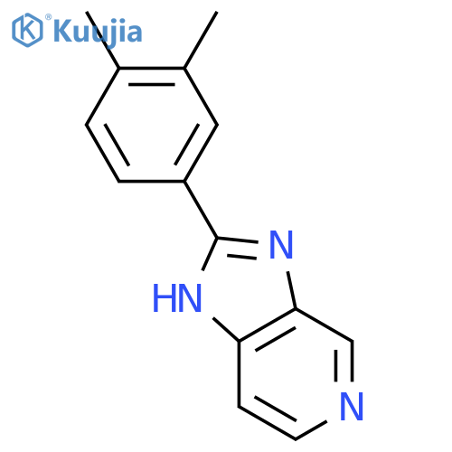 1H-Imidazo[4,5-c]pyridine, 2-(3,4-dimethylphenyl)- structure