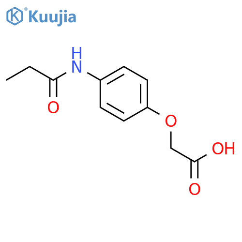 4-(propionylamino)phenoxyacetic Acid structure