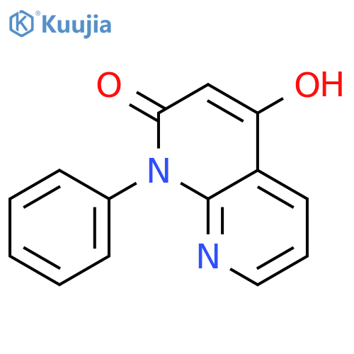 1,8-Naphthyridin-2(1H)-one, 4-hydroxy-1-phenyl- structure