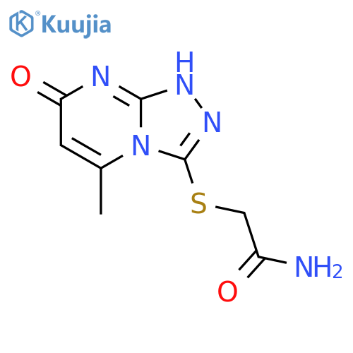 2-({5-methyl-7-oxo-7H,8H-1,2,4triazolo4,3-apyrimidin-3-yl}sulfanyl)acetamide structure