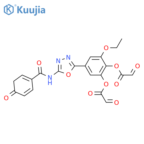 4-(pentyloxy)-N-5-(3,4,5-triethoxyphenyl)-1,3,4-oxadiazol-2-ylbenzamide structure
