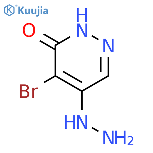 4-bromo-5-hydrazinyl-2,3-dihydropyridazin-3-one structure