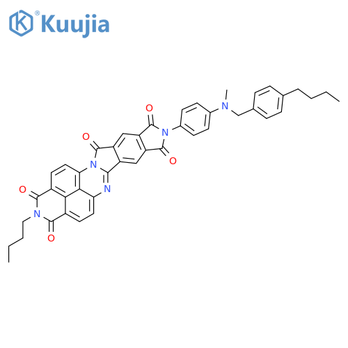 1H-PYRIDO[3,4,5-CD]PYRROLO[3,4-M]PHTHALOPERINE-1,3,8,10,12(2H,9H)-PENTONE, 2-BUTYL-9-[4-[[(4-BUTYLPHENYL)METHYL]METHYLAMINO]PHENYL]- structure