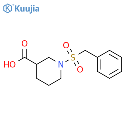 1-Phenylmethanesulfonylpiperidine-3-carboxylic Acid structure
