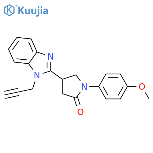 1-(4-methoxyphenyl)-4-1-(prop-2-yn-1-yl)-1H-1,3-benzodiazol-2-ylpyrrolidin-2-one structure