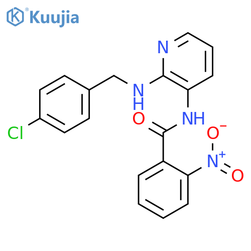 Benzamide, N-[2-[(4-chlorophenyl)methylamino]-3-pyridinyl]-2-nitro- structure