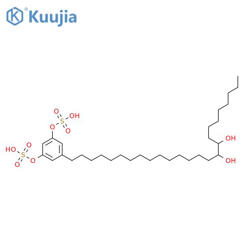 5-(16,17-Dihydroxypentacosyl)benzene-1,3-diol 1,3-bissulfuric acid structure