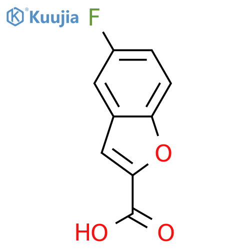 5-Fluorobenzofuran-2-carboxylic acid structure