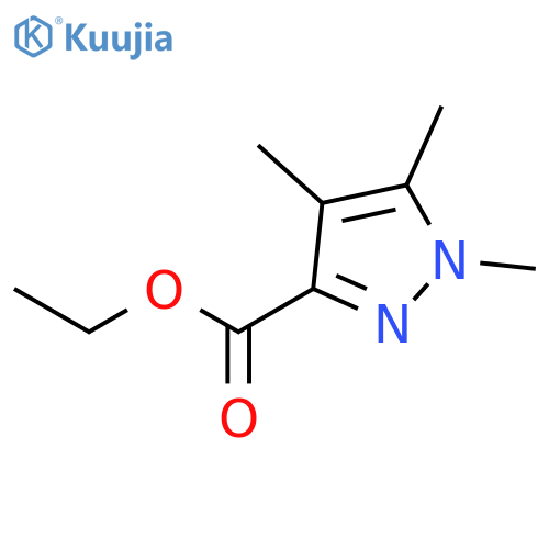 1H-Pyrazole-3-carboxylic acid, 1,4,5-trimethyl-, ethyl ester structure