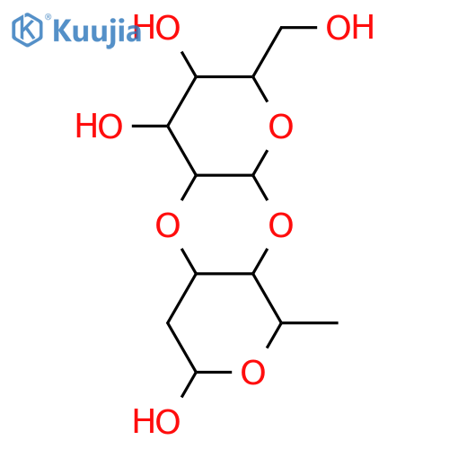β-D-Glucopyranose L-arabino-hexopyranose 1,4':2,3'-dianhydride, 2',6'-dideoxy- structure