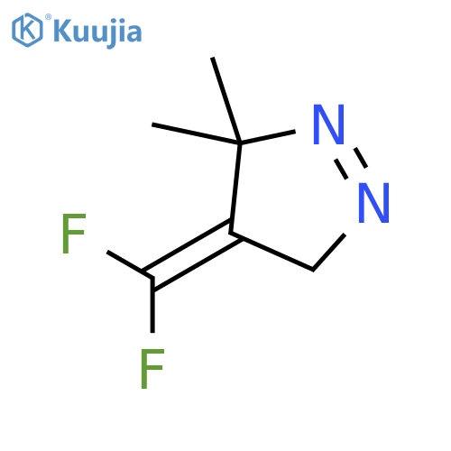 3H-Pyrazole, 4-(difluoromethylene)-4,5-dihydro-3,3-dimethyl- structure
