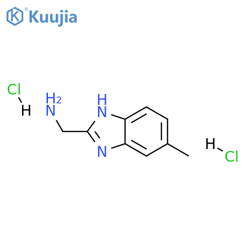 [(5-methyl-1H-benzimidazol-2-yl)methyl]amine dihydrochloride structure