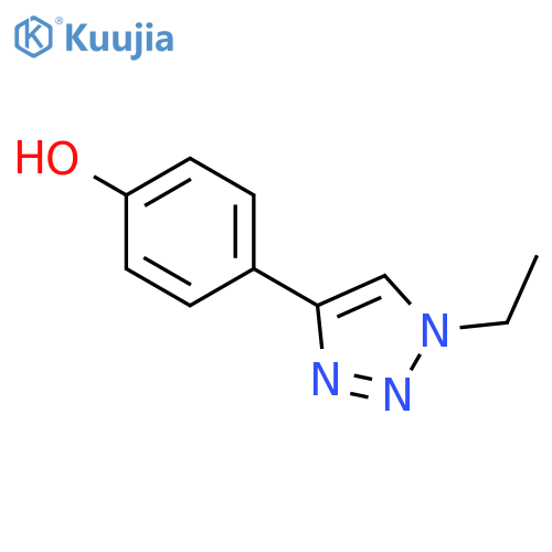 4-(1-ethyl-1H-1,2,3-triazol-4-yl)phenol structure