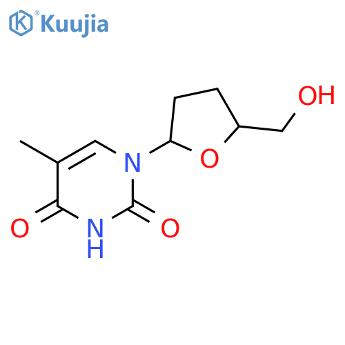 1-(5-(Hydroxymethyl)tetrahydrofuran-2-yl)-5-methylpyrimidine-2,4(1h,3h)-dione structure