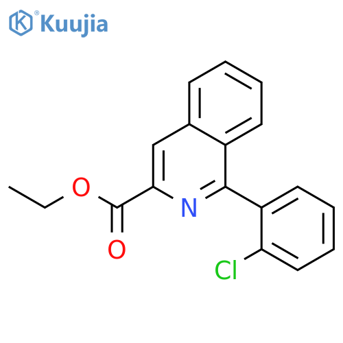 ethyl 1-(2-chlorophenyl)isoquinoline-3-carboxylate structure
