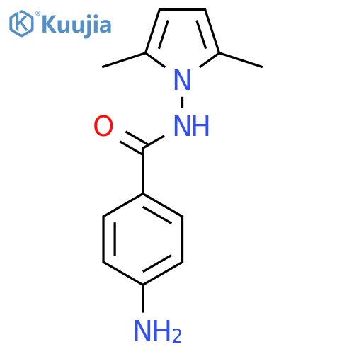 4-amino-N-(2,5-dimethyl-1H-pyrrol-1-yl)benzamide structure
