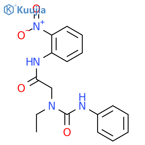 Acetamide, 2-[ethyl[(phenylamino)carbonyl]amino]-N-(2-nitrophenyl)- structure