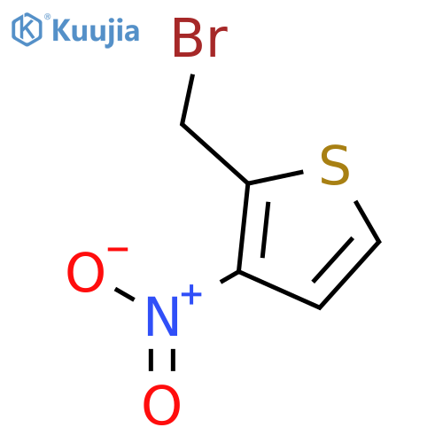 2-(bromomethyl)-3-nitrothiophene structure