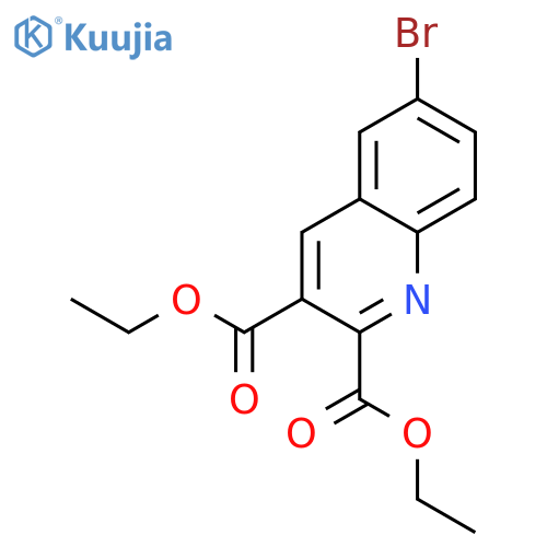 Diethyl 6-bromoquinoline-2,3-dicarboxylate structure