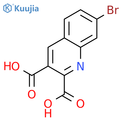 7-Bromoquinoline-2,3-dicarboxylic acid structure