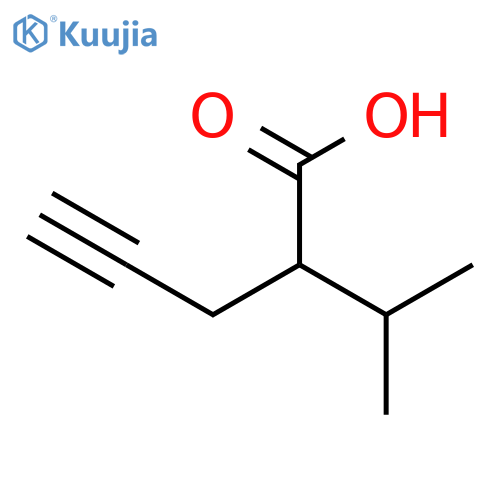 4-Pentynoic acid, 2-(1-methylethyl)- structure