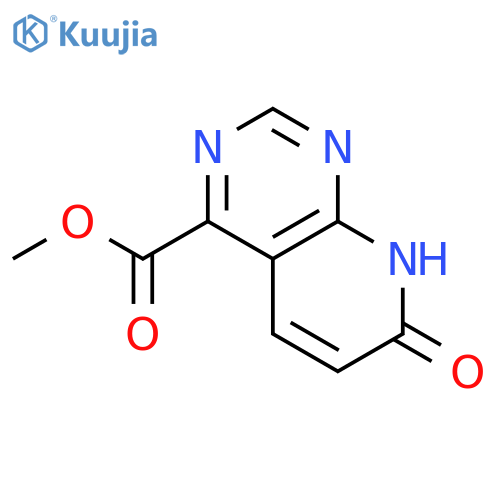Methyl 7-oxo-7,8-dihydropyrido[2,3-d]pyrimidine-4-carboxylate structure