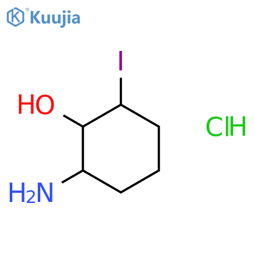 Cyclohexanol, 2-amino-6-iodo-, hydrochloride structure