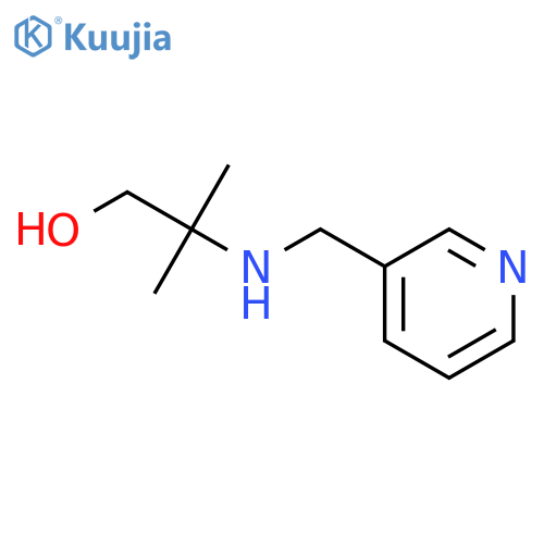 2-methyl-2-{[(pyridin-3-yl)methyl]amino}propan-1-ol structure
