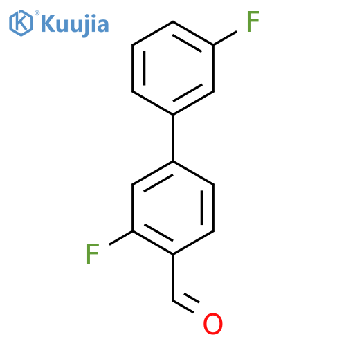 2-Fluoro-4-(3-fluorophenyl)benzaldehyde structure
