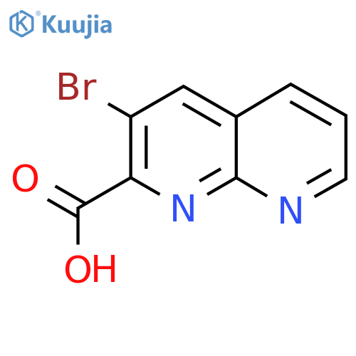 3-bromo-1,8-naphthyridine-2-carboxylic Acid structure