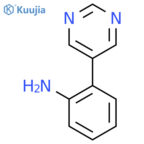 2-(5-Pyrimidinyl)aniline structure