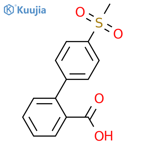4'-(Methylsulfonyl)-[1,1'-biphenyl]-2-carboxylic acid structure