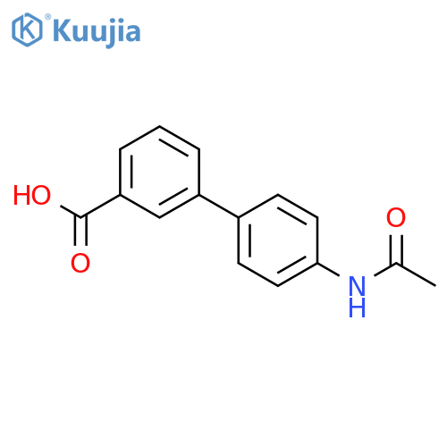 4'-Acetamidobiphenyl-3-carboxylic acid structure
