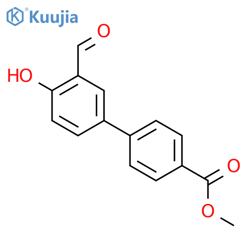 Methyl 4-(3-formyl-4-hydroxyphenyl)benzoate structure