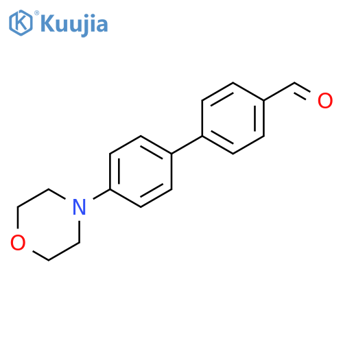 4'-Morpholino-[1,1'-biphenyl]-4-carbaldehyde structure