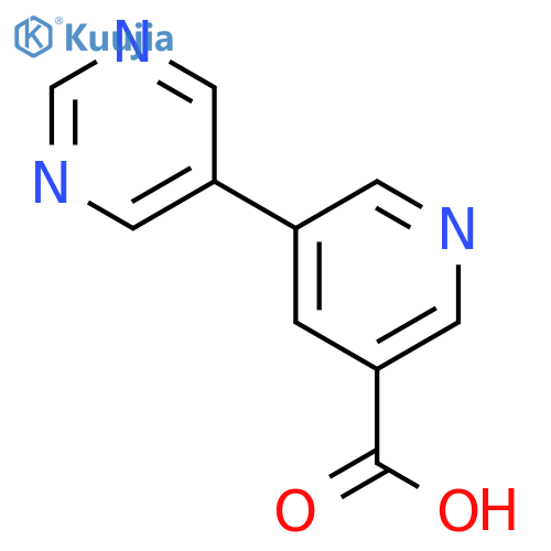 5-(Pyrimidin-5-yl)nicotinic acid structure