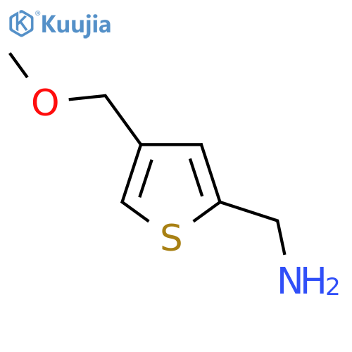 [4-(Methoxymethyl)thiophen-2-yl]methanamine structure